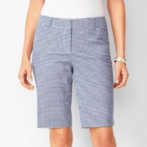 Talbots Perfect Bermuda Shorts in Gingham - Size 4P - NWOT